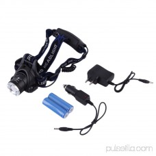 New 12W XML T6 LED 2000Lm Zoomable HeadLight HeadLamp Light & Car Charger NewHot Sale 569938954